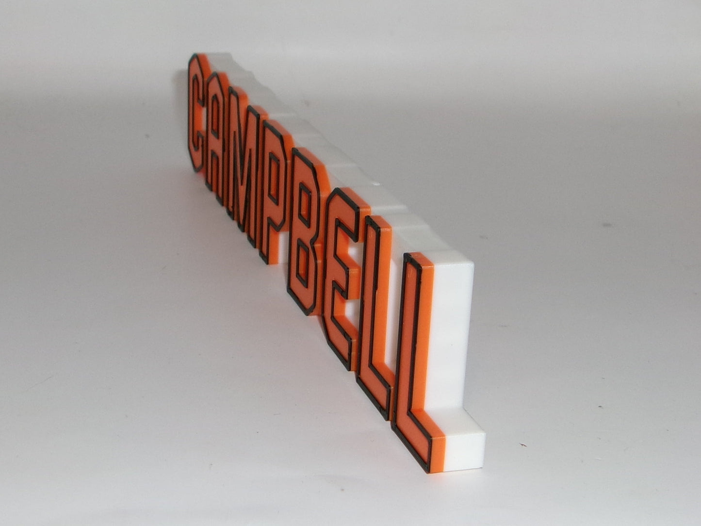 Campbell Fighting Camels 3D printed Logo Sign Wall Desk Shelf Art