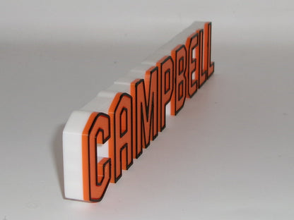 Campbell Fighting Camels 3D printed Logo Sign Wall Desk Shelf Art