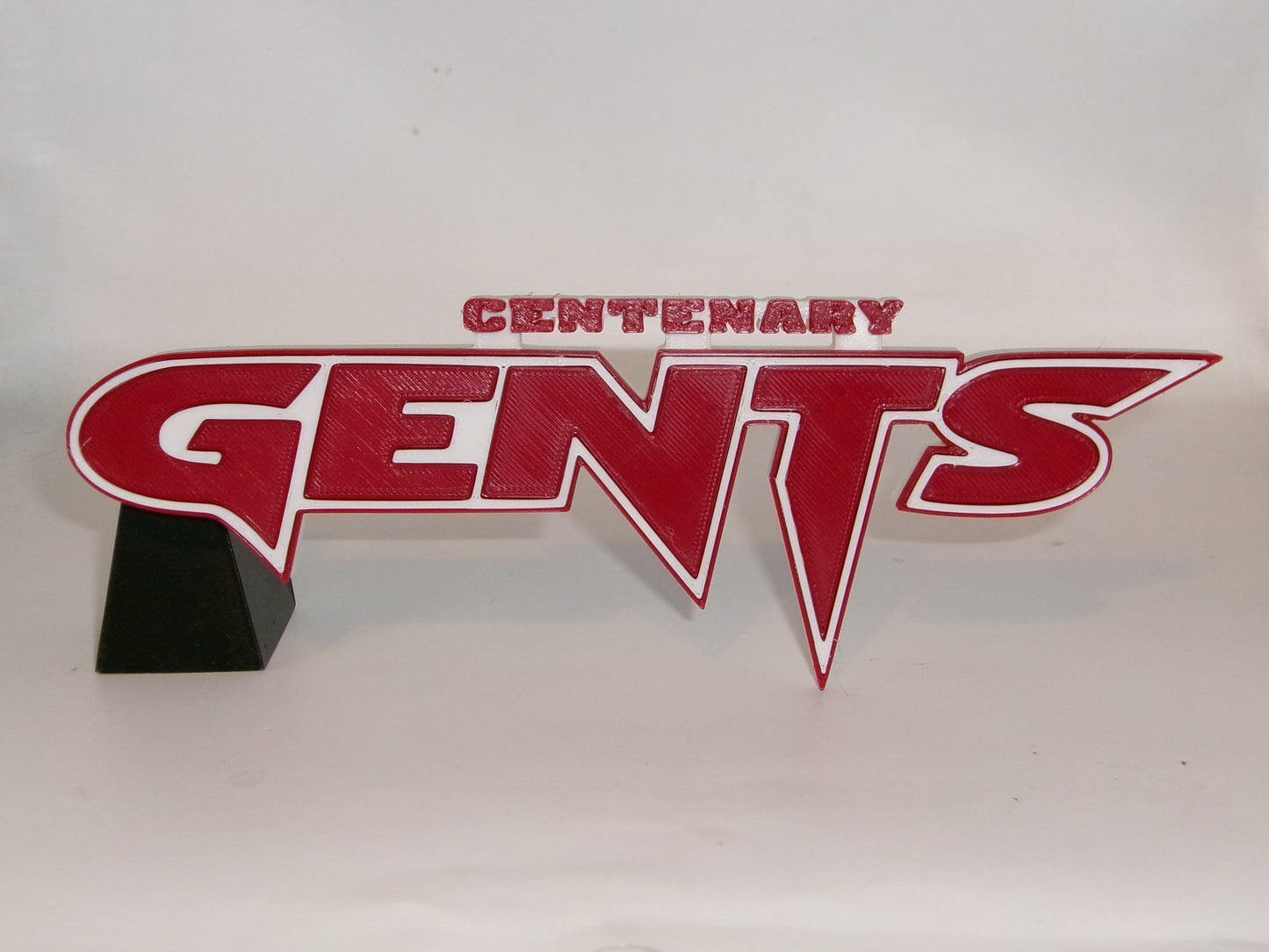Centenary Gentlemen 3D printed Logo Sign Wall Desk Shelf Art