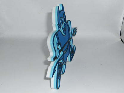 Central Connecticut Blue Devils 3D printed Logo Sign Wall Desk Shelf Art