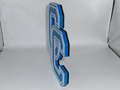 Central Connecticut Blue Devils 3D printed Logo Sign Wall Desk Shelf Art