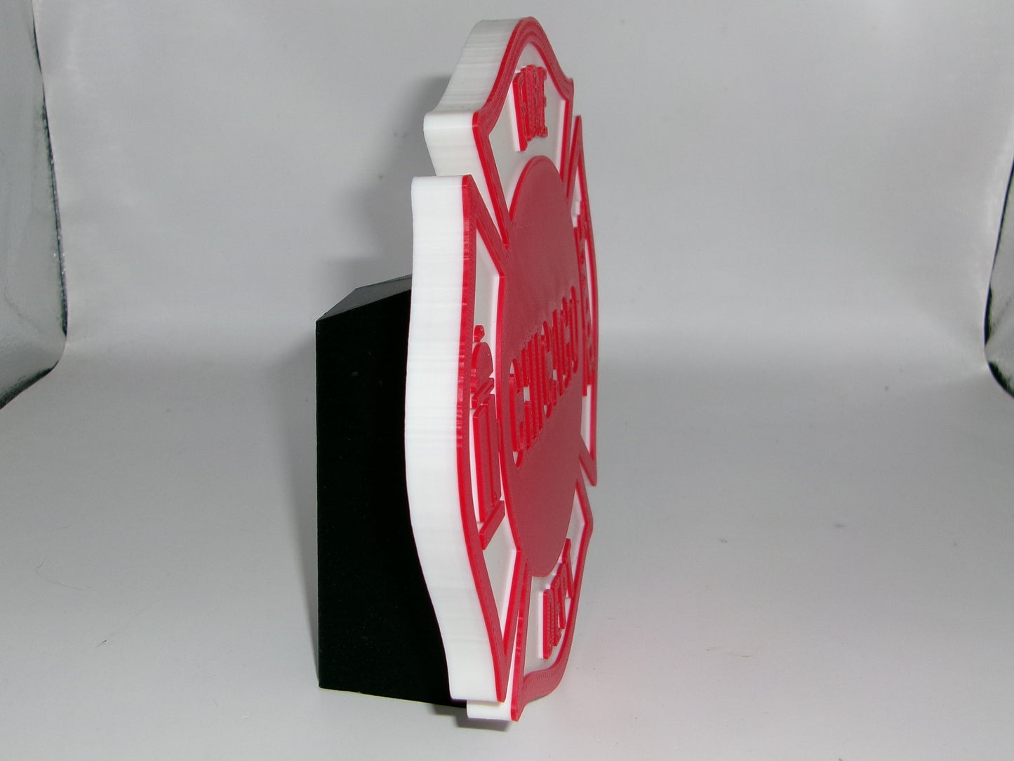 Chicago Fire Department 3D printed Logo Sign Wall Desk Shelf Art