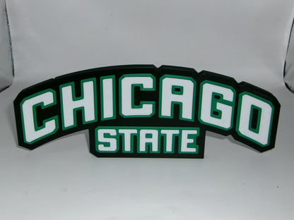 Chicago State Cougars 3D printed Logo Sign Wall Desk Shelf Art