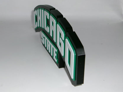 Chicago State Cougars 3D printed Logo Sign Wall Desk Shelf Art
