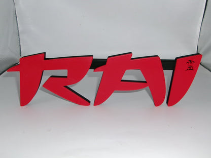 Rai 3D printed Logo Sign Wall Desk Shelf Art