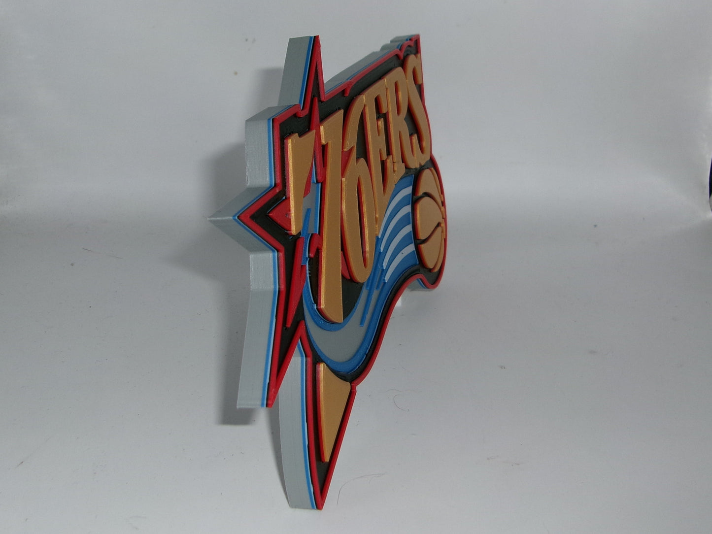 Philadelphia 76ers 3D printed Logo Sign Wall Desk Shelf Art