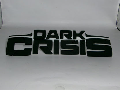 Dark Crisis, DC 3D printed Logo Sign Wall Desk Shelf Art