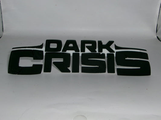 Dark Crisis, DC 3D printed Logo Sign Wall Desk Shelf Art
