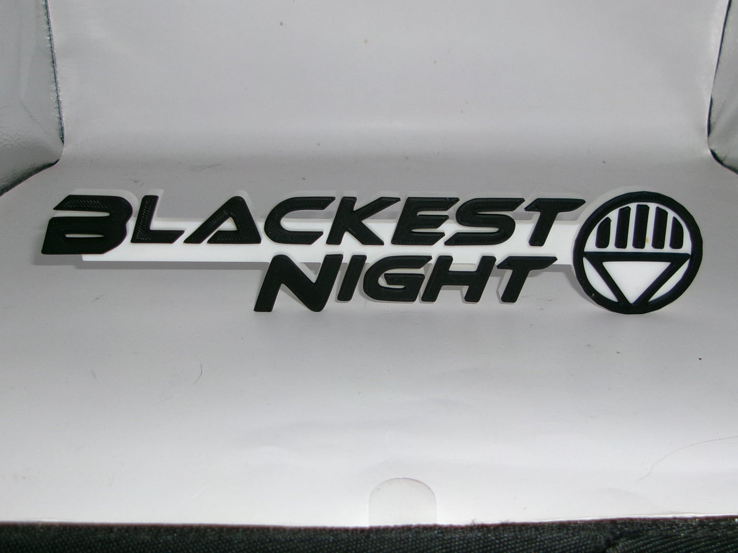 Blackest Night 3D printed Logo Sign Wall Desk Shelf Art