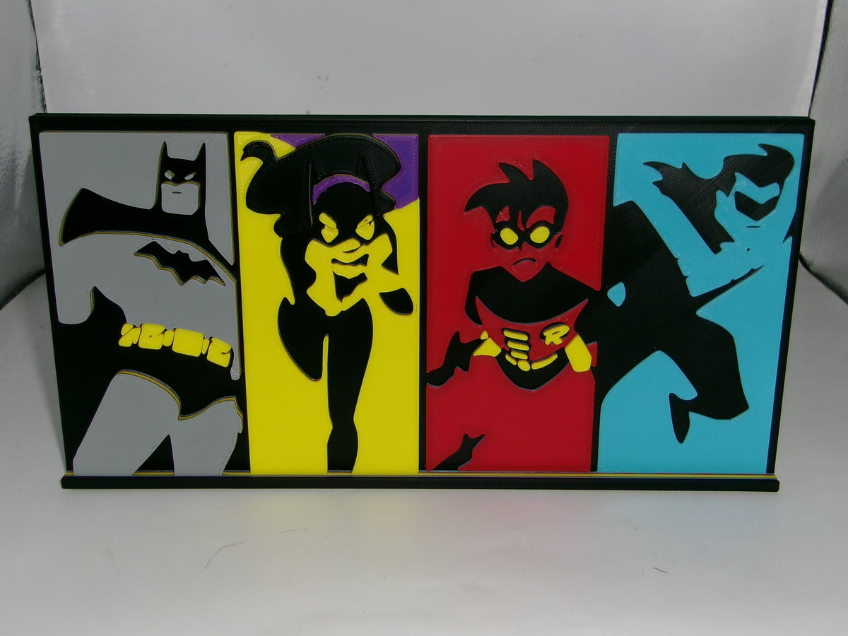 Batman New Adventures 3D printed Logo Sign Wall Desk Shelf Art