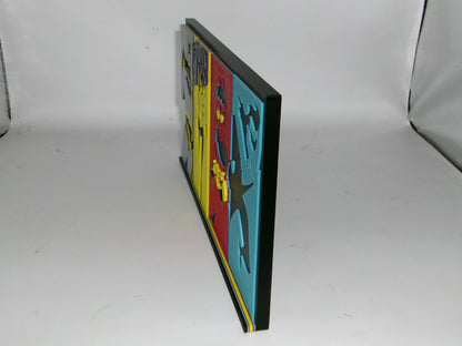 Batman New Adventures 3D printed Logo Sign Wall Desk Shelf Art