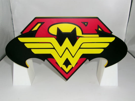 Trinity DC 3D printed Logo Sign Wall Desk Shelf Art