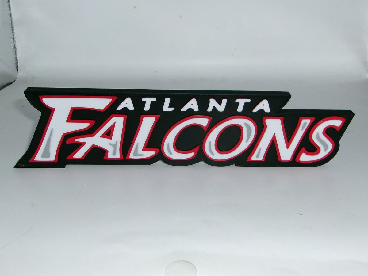 Atlanta Falcons 3D printed Logo, Sign, Wall, Desk, Fridge, Shelf Art