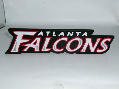 Atlanta Falcons 3D printed Logo, Sign, Wall, Desk, Fridge, Shelf Art
