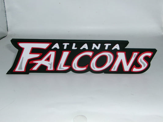 Atlanta Falcons 3D printed Logo, Sign, Wall, Desk, Fridge, Shelf Art