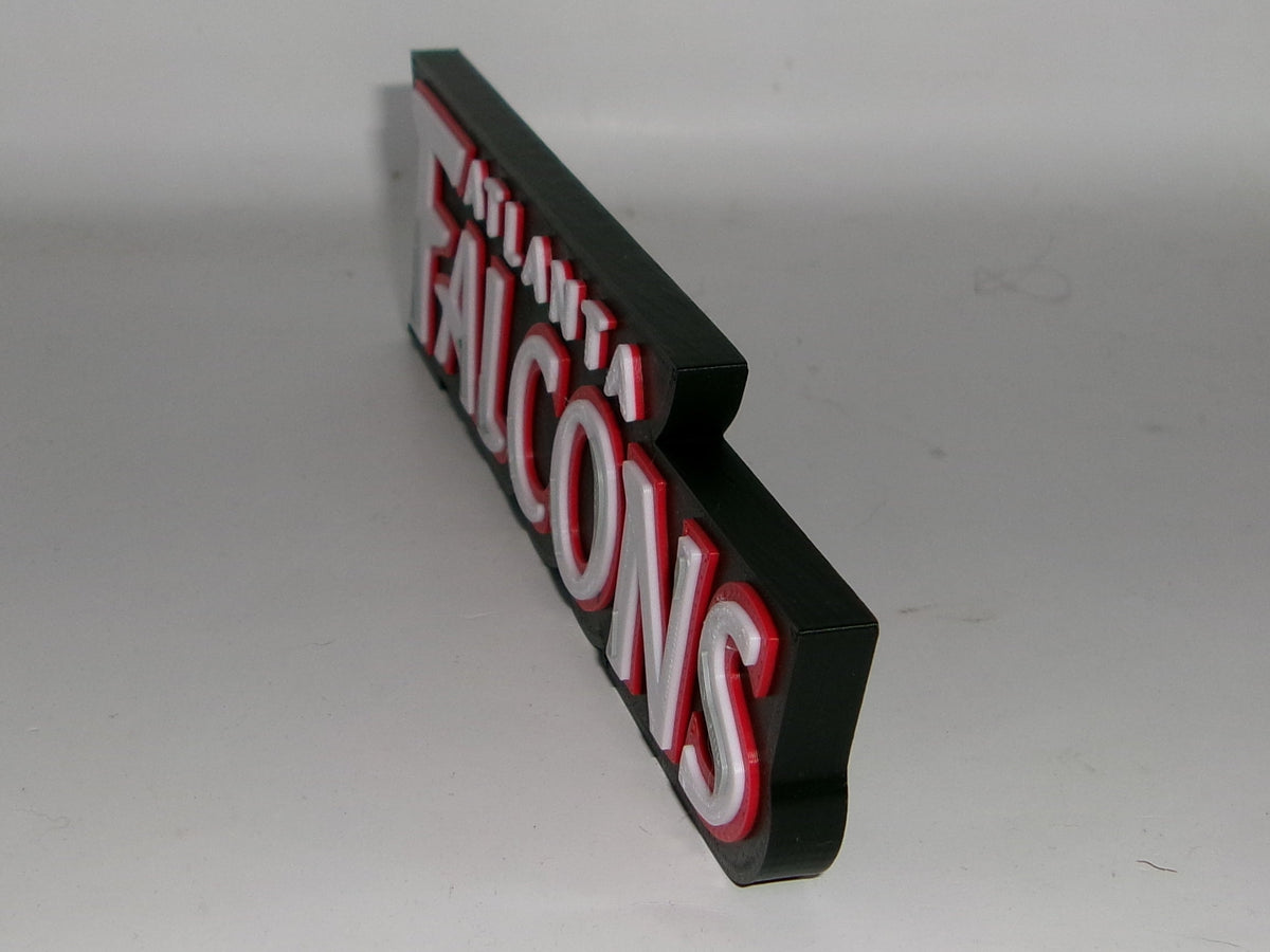 Atlanta Falcons 3D printed Logo, Sign, Wall, Desk, Fridge, Shelf Art