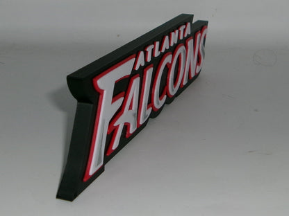 Atlanta Falcons 3D printed Logo, Sign, Wall, Desk, Fridge, Shelf Art