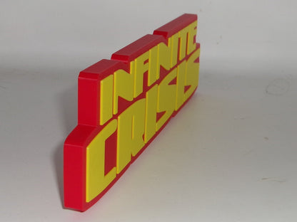 Infinite Crisis 3D printed Logo Sign Wall Desk Shelf Art