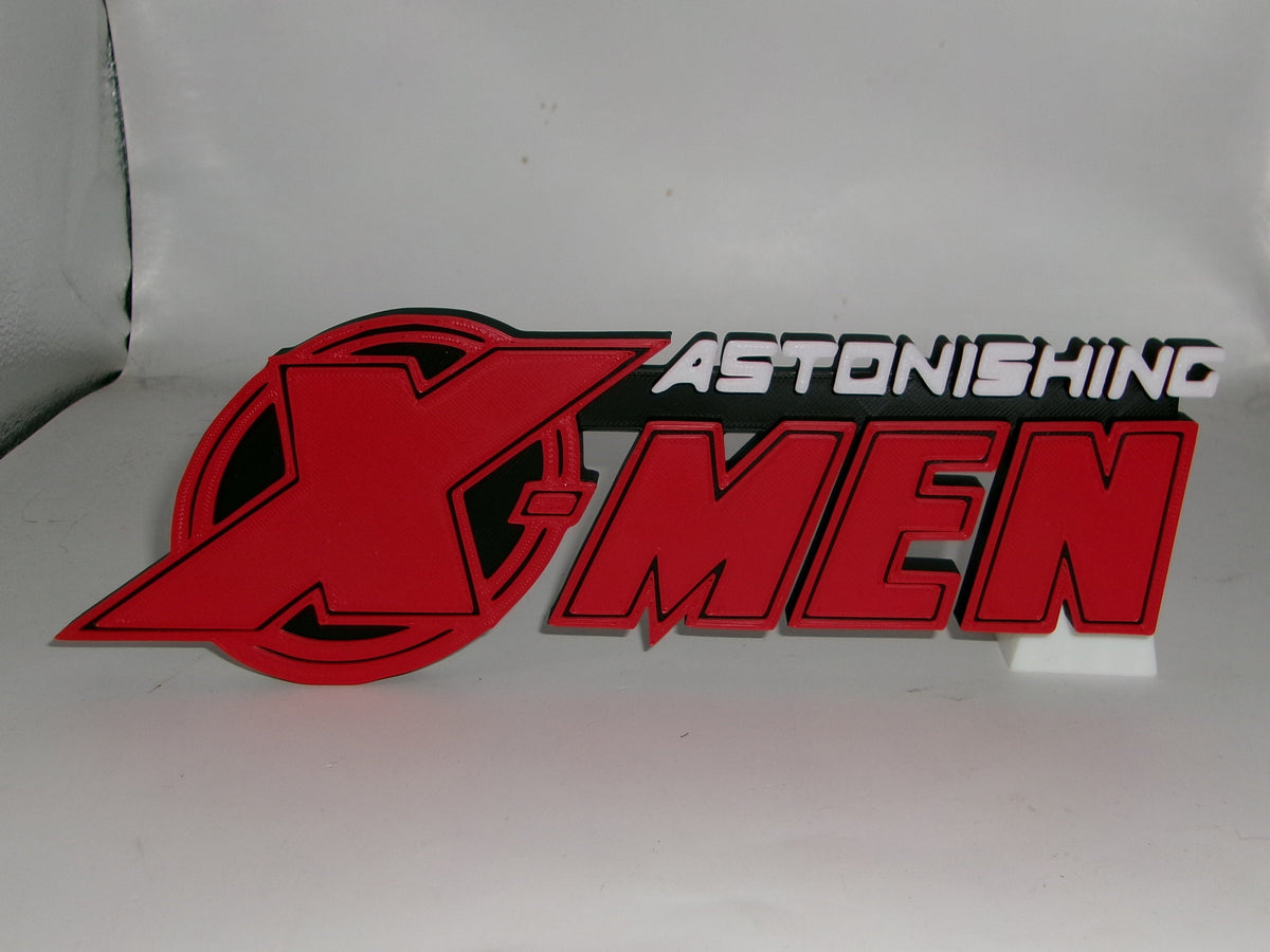 Astonishing X-Men 3D printed Logo Sign Wall Desk Shelf Art