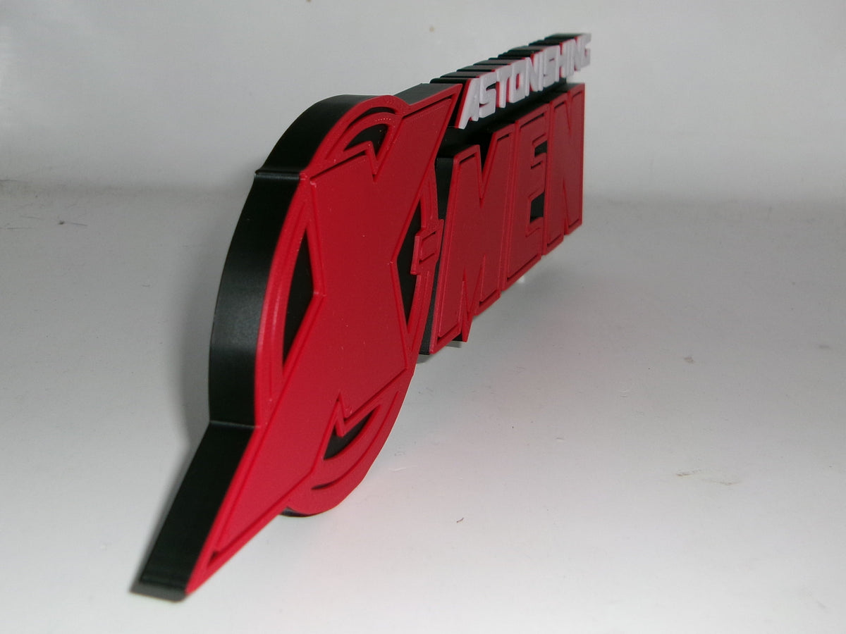 Astonishing X-Men 3D printed Logo Sign Wall Desk Shelf Art