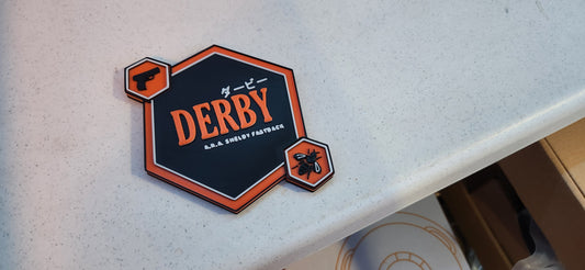 Derby Logo Sign Wall Desk Shelf Art