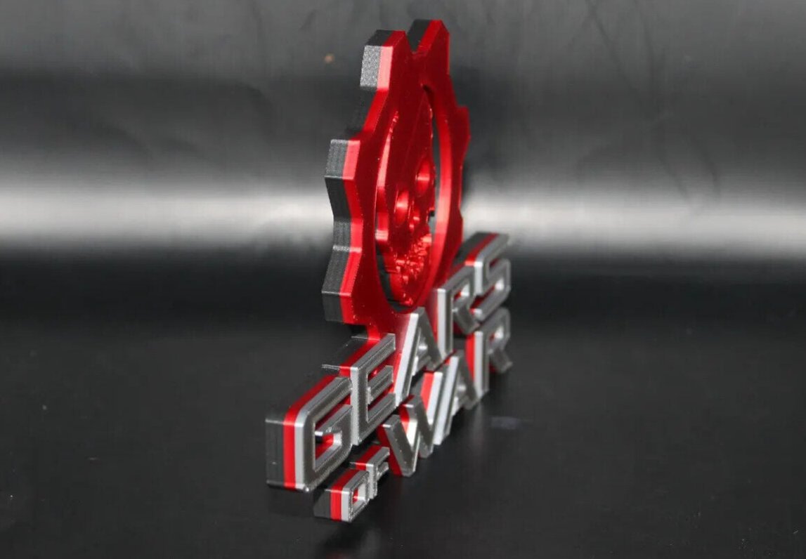 Gears Of War 3D Printed Logo Art