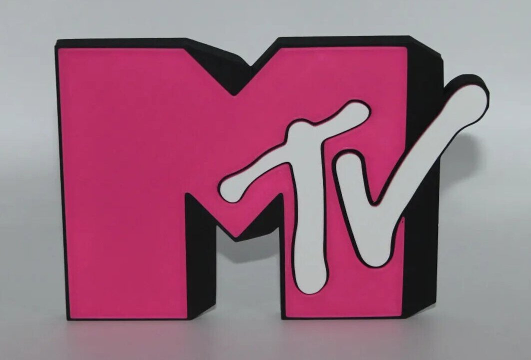 MTV 3D printed Logo Art