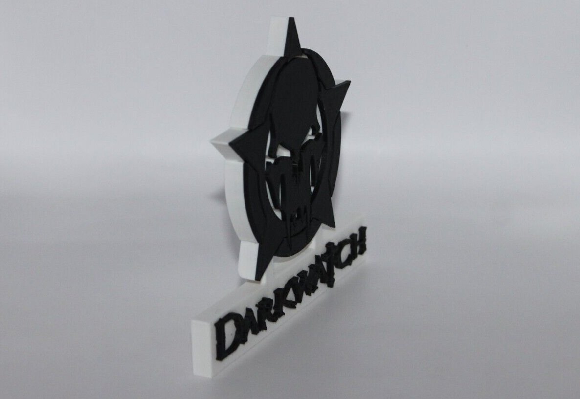 Darkwatch 3D printed Logo Art