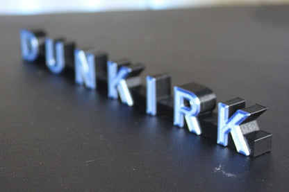 Dunkirk 3D printed Logo Art