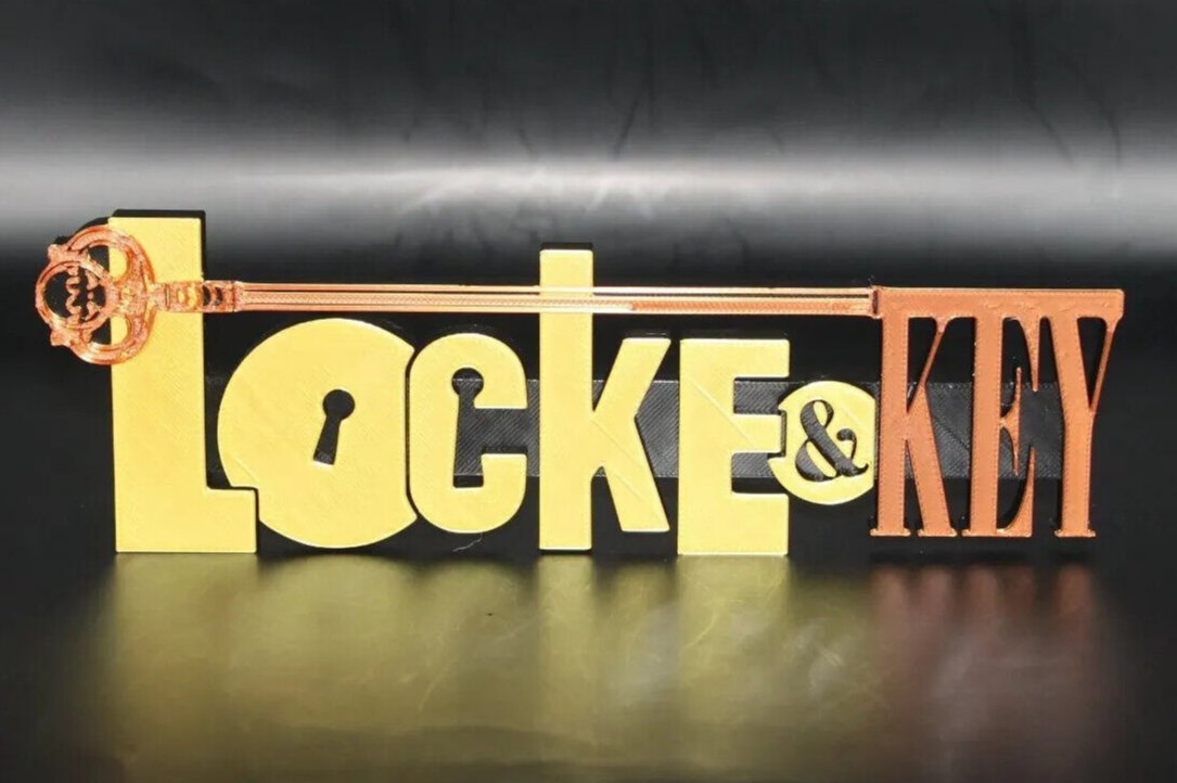 Locke & Key 3D printed Logo Art