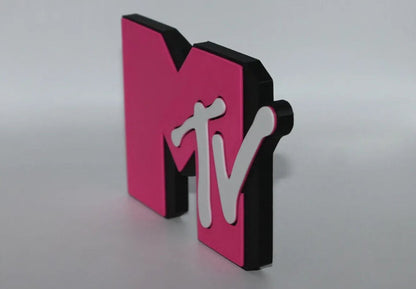 MTV 3D printed Logo Art