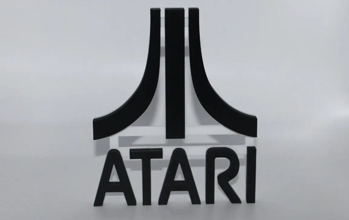 Atari 3D printed Logo Art