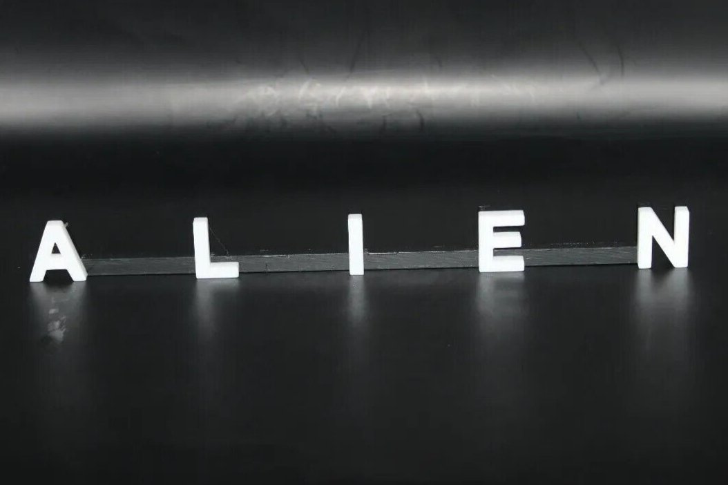 Alien 3D printed Logo Sign Wall Desk Shelf Art – WindyCity3D