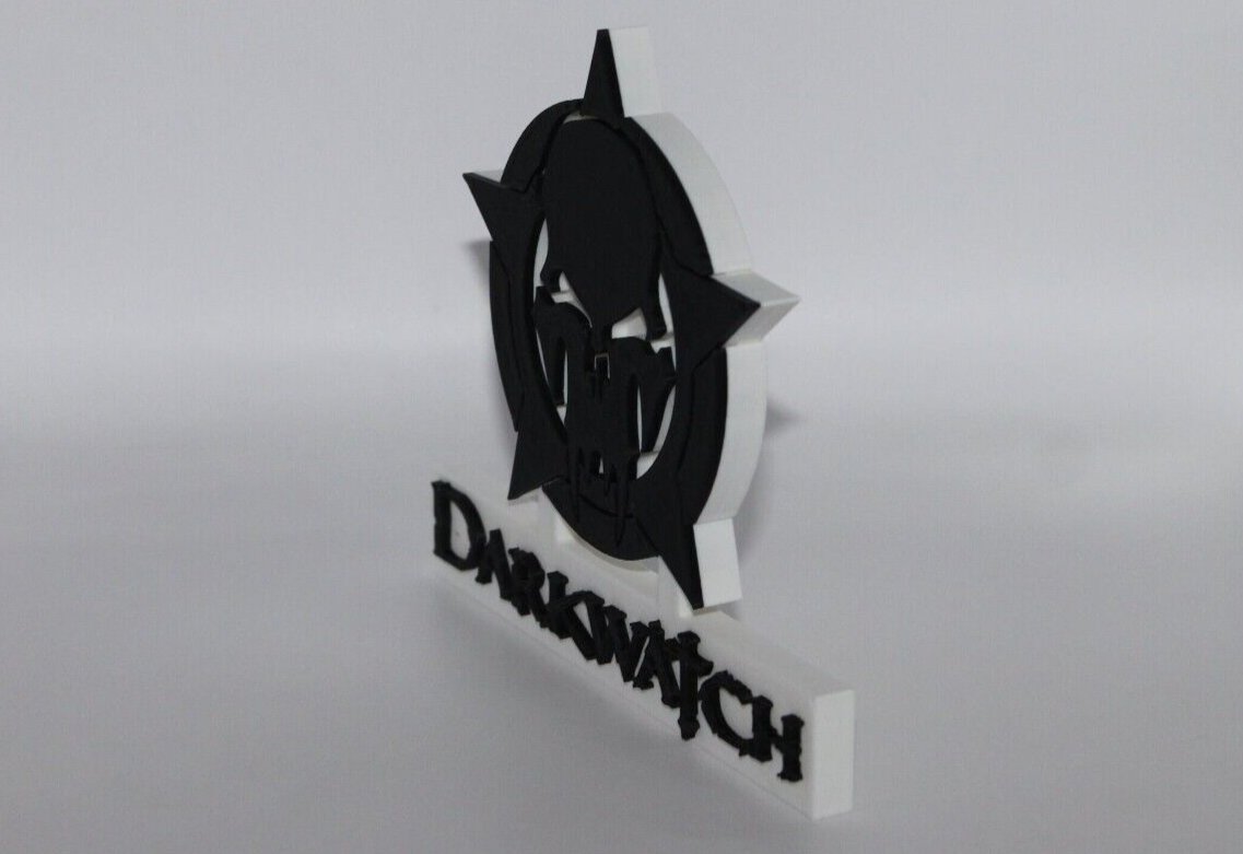 Darkwatch 3D printed Logo Art