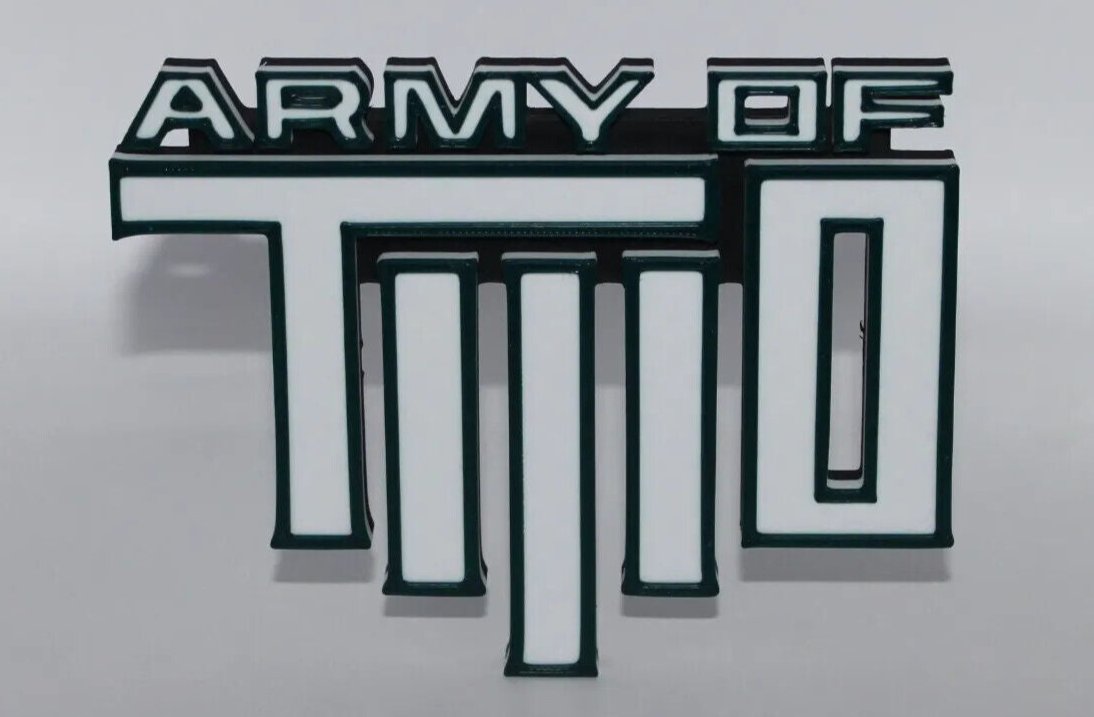 Army of Two 3D printed Logo Art