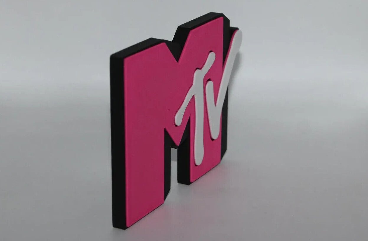 MTV 3D printed Logo Art