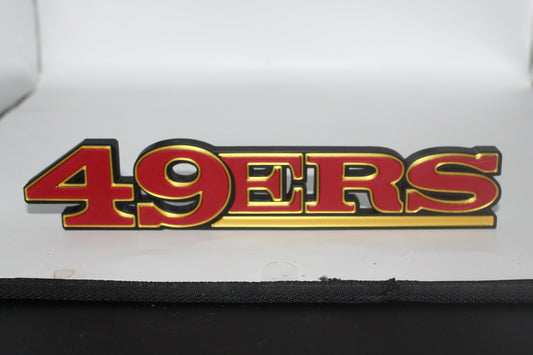 San Francisco 49ers 3D printed Logo, Sign, Wall, Desk, Fridge, Shelf Art