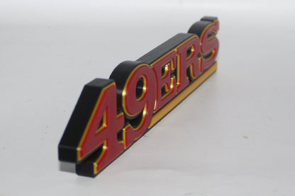 San Francisco 49ers 3D printed Logo, Sign, Wall, Desk, Fridge, Shelf Art