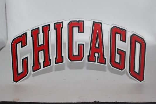 Chicago Bulls 3D printed Logo Sign Wall Desk Shelf Art