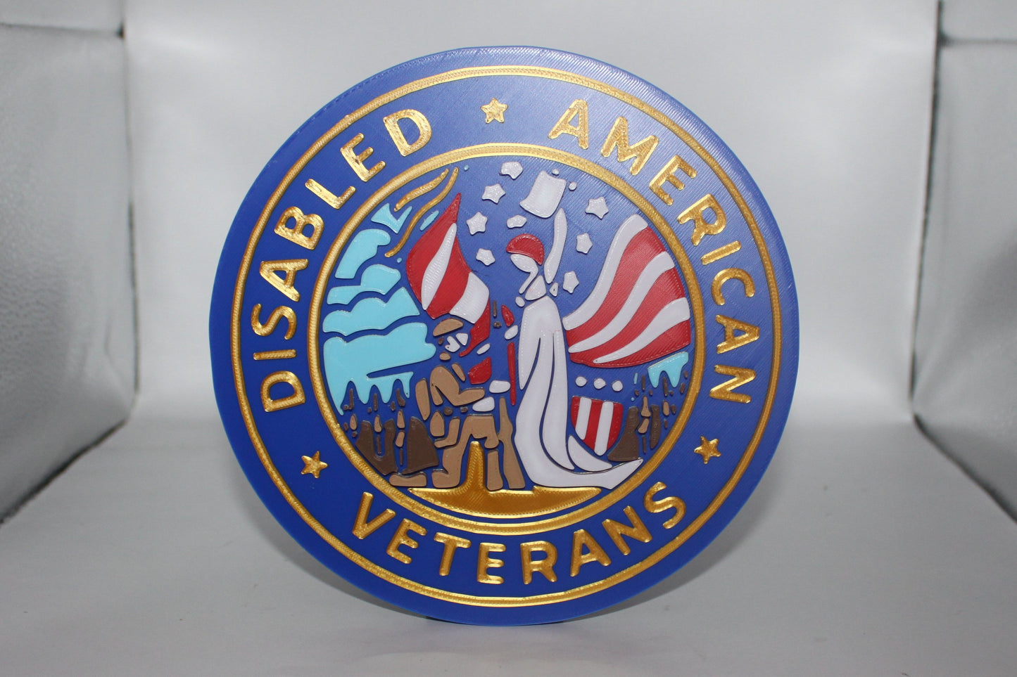 Disabled American Veterans 3D printed Logo Sign Wall Desk Shelf Art