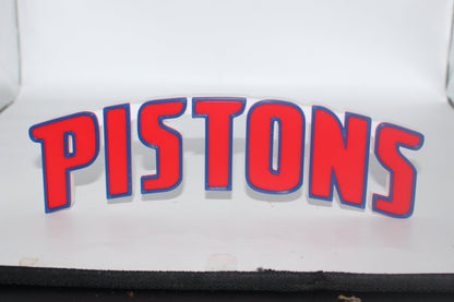 Detroit Pistons 3D printed Logo Sign Wall Desk Shelf Art