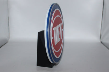 Detroit Pistons 3D printed Logo Sign Wall Desk Shelf Art