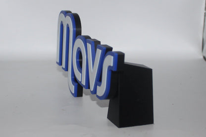 Dallas Mavericks 3D printed Logo Sign Wall Desk Shelf Art