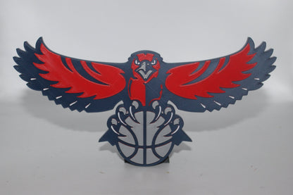 Atlanta Hawks 3D printed Logo Sign Wall Desk Shelf Art