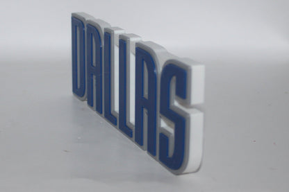 Dallas Mavericks 3D printed Logo Sign Wall Desk Shelf Art