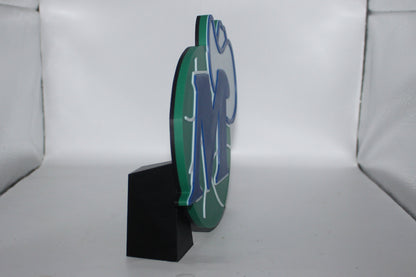 Dallas Mavericks 3D printed Logo Sign Wall Desk Shelf Art