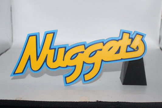 Denver Nuggets 3D printed Logo Sign Wall Desk Shelf Art