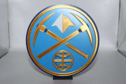 Denver Nuggets 3D printed Logo Sign Wall Desk Shelf Art