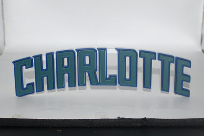 Charlotte Hornets 3D printed Logo Sign Wall Desk Shelf Art