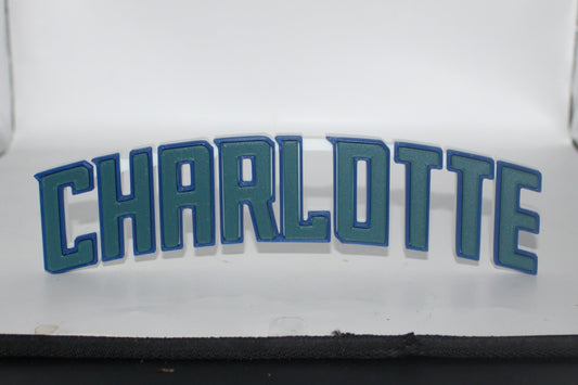 Charlotte Hornets 3D printed Logo Sign Wall Desk Shelf Art